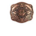 Antique Hand Finished Belt Buckle (3"x4")